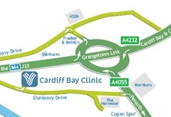 Cardiff Bay Clinic Map Location